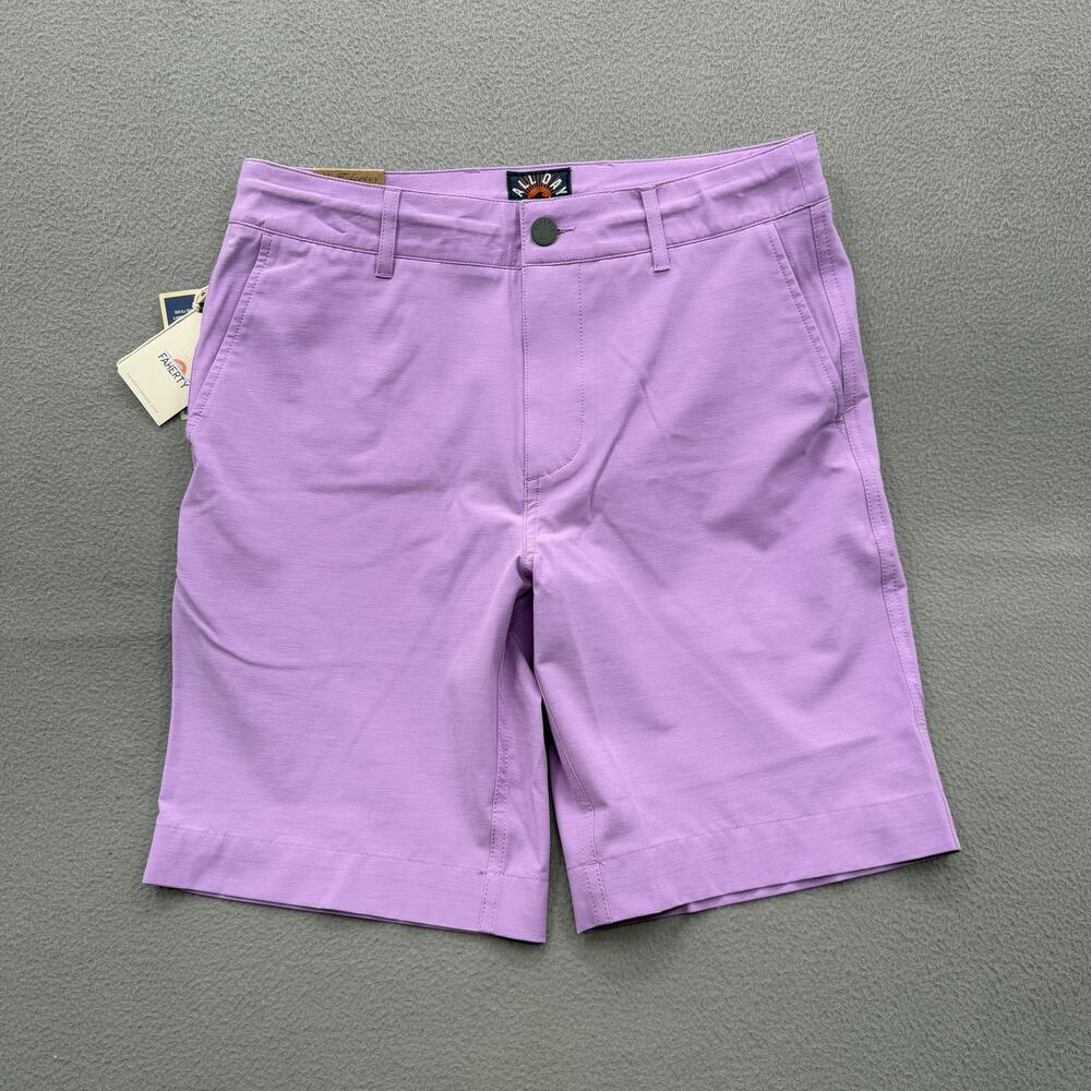 Faherty Shorts Mens 28 Summer Violet All‎ Day Belt Loop 9 Inseam Swim MSC0012